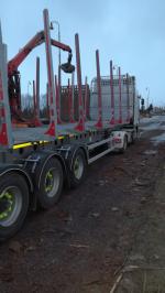 Semiremorcă de transportat buşteni 02.03.2019 - 01.04.2019 |  Transport şi încărcare | MT Transport a logistika