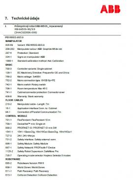 Alte echipamente Robot ABB IRB 6650S-90/3,9 |  Tehnologie de tăiere | Echipament pentru prelucrarea lemnului | Metrie s.r.o.